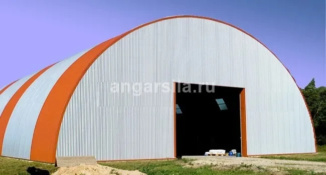 картинка-ссылка на статью: Какой фундамент нужен для бескаркасного ангара в Пуровске?